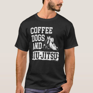 T-shirt Chiens de café Jiu Jitsu BJJ Dogs