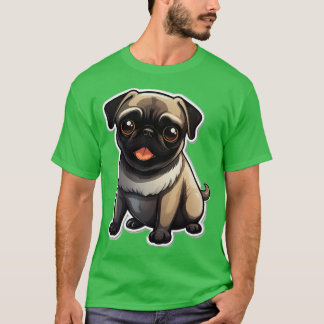T-shirt Chiens de chien mignons Carlins Carlins 6