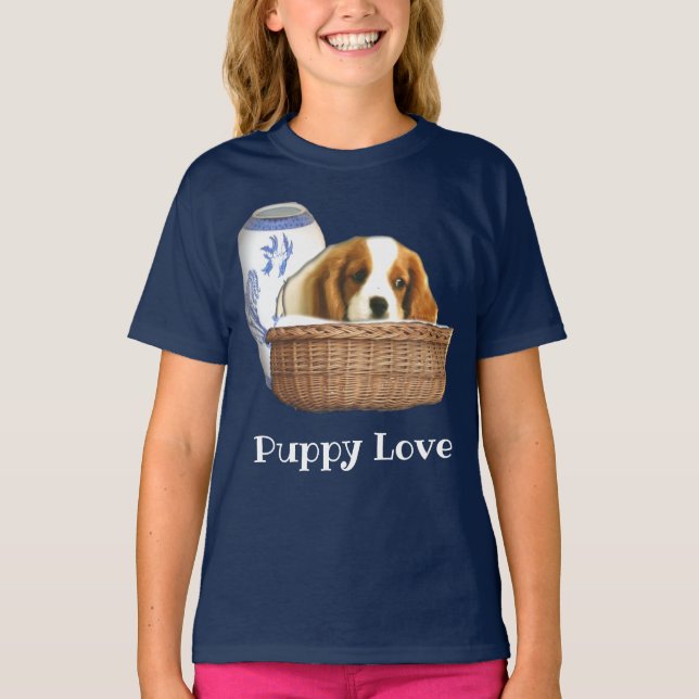 T-shirt Chiens de chiots (Devant)