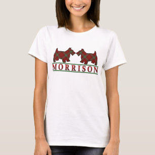 T-shirt Chiens de Clan Morrison Tartan Scottie