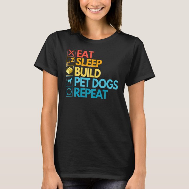 T-shirt Chiens de construction Maigre Bâtiment Maître Bâti (Devant)