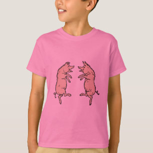 T-shirt Chiens de danse antiques : Jig de pige Vintage fan