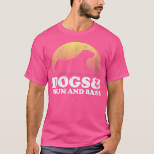 T-shirt Chiens De Femmes Et Drum Et Basse Hommes Ou Chien 
