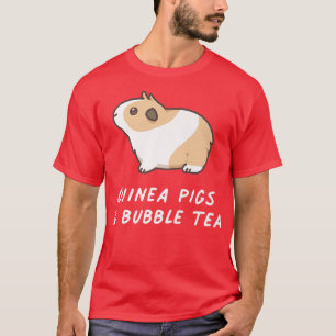 T-shirt Chiens de Guinée & Bubble Tea Rodent Pet Kawaii Lo