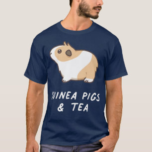 T-shirt Chiens de Guinée et thé Rodent mignon Animal Kawai