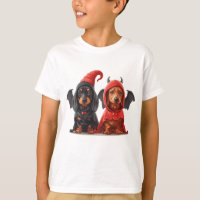 Chiens de Halloween Dachshund Devil Bat