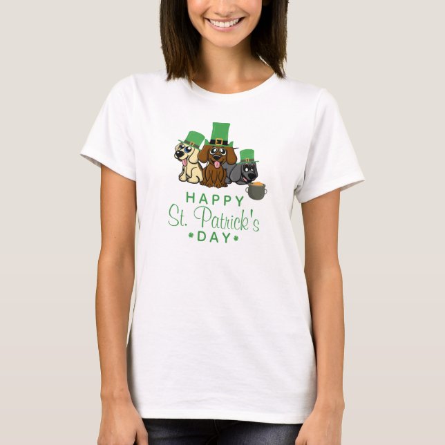 T-shirt Chiens de la Saint-Patrick pour la Saint-Patrick C (Devant)
