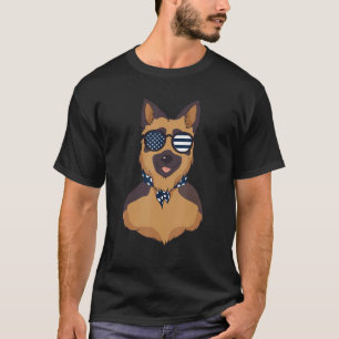 T-shirt Chiens de l'armée américaine berger allemand K9 Po