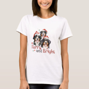 T-shirt Chiens de montagne bernois brillants et furieux