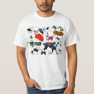 T-shirt Chiens de New York dans des manteaux