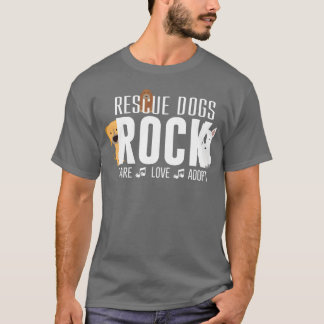 T-shirt Chiens de sauvetage Rock CARE rétro
