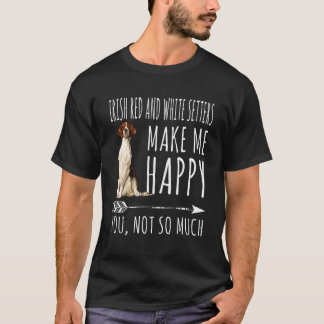 T-shirt Chiens de Setter rouge irlandais Redono Me Happy