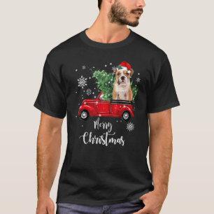 T-shirt Chiens de taureau anglais Roulette Camion rouge No