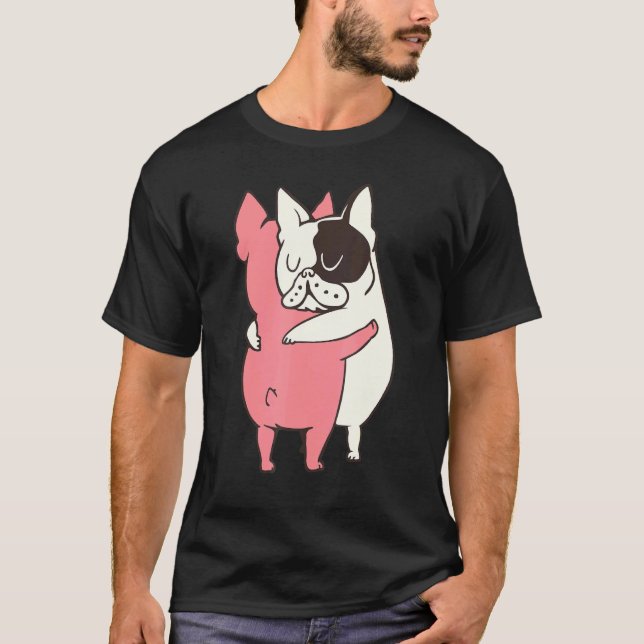 T-shirt Chiens de taureaux français (Devant)