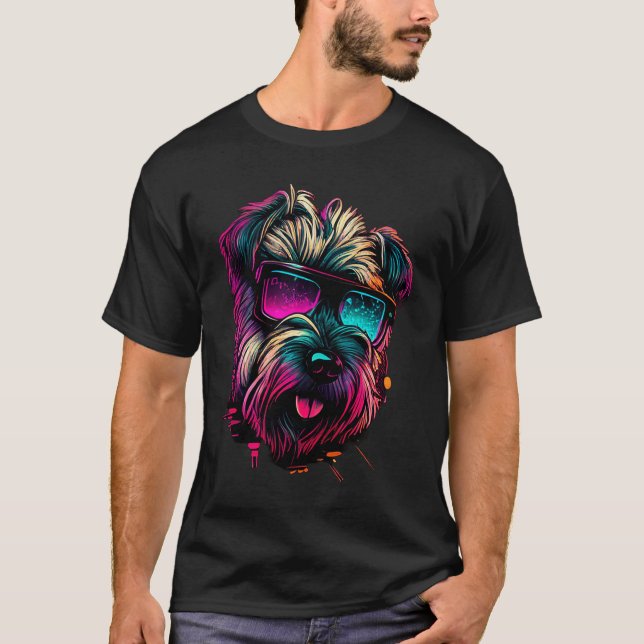 T-shirt Chiens de Terrier roux à couche molle 2 (Devant)