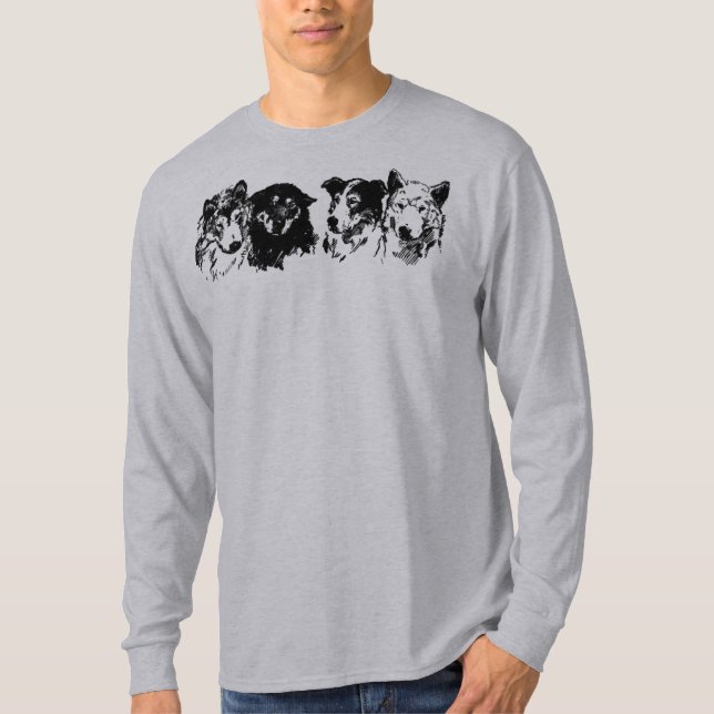 T-shirt Chiens de traîneau (Devant)