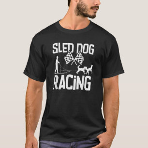 T-shirt chiens de traîneau husky Alaska course et mushing
