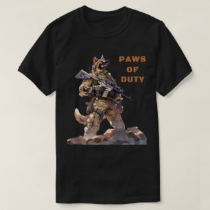 T-shirt Chiens de travail militaires K9