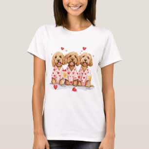 T-shirt Chiens de Valentines Day