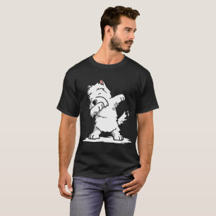 T-shirt Chiens de Westie Dabbing