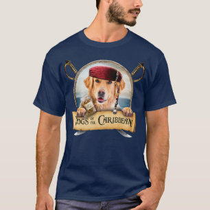 T-shirt Chiens Des Caraïbes - Joli Golden Retriever Pira