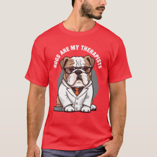 T-shirt Chiens Dogherapistes sont Myherapistes amies amusa