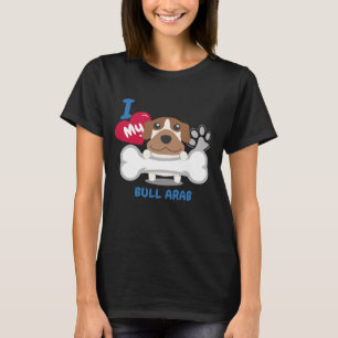 T-shirt Chiens drôles de chien de BULL d'idée mignonne