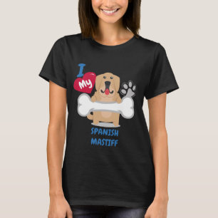 T-shirt Chiens drôles de MASTIFF de chien d'idée mignonn