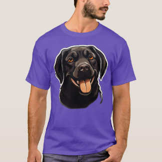 T-shirt Chiens du Labrador mignons Noirs Chocolat Labrador