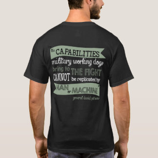 T-shirt Chiens d'utilité militaires (foncés)
