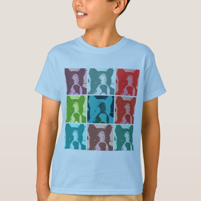 T-shirt Chiens en boîte (Devant)