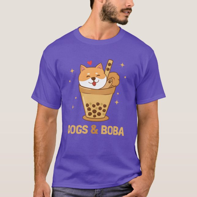 T-shirt Chiens et Boba Chien Daddy Chien Maman Dogfather S (Devant)