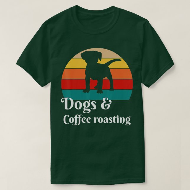 T-shirt Chiens et caféGrillage (Design devant)