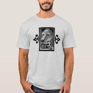 T-shirt Chiens et corneilles vers le bas à la ferme