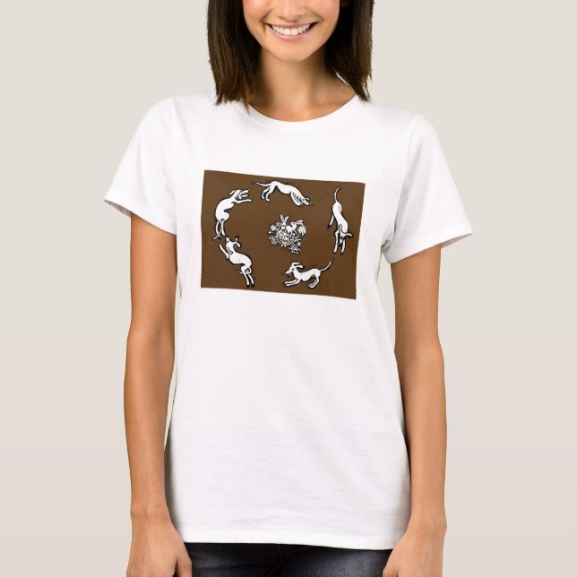 T-shirt Chiens et lapins (Devant)