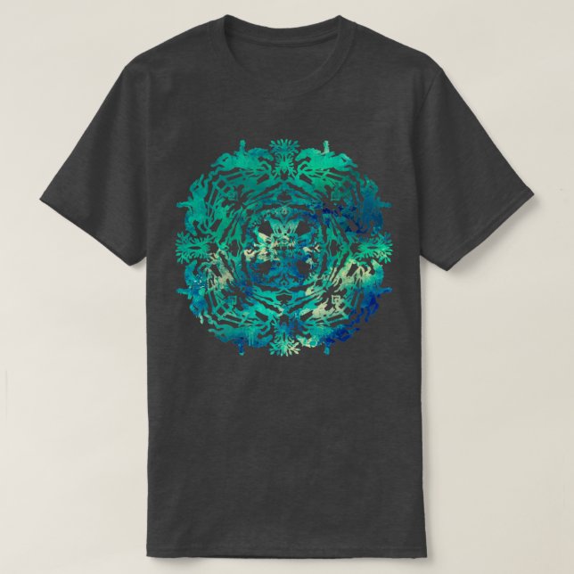 T-shirt Chiens et renards dans l'eau (Design devant)