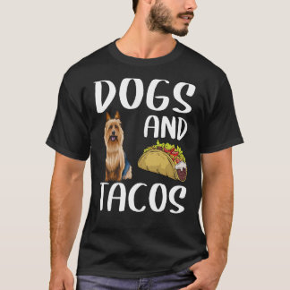T-shirt Chiens Et Tacos Australien Terrier Mexicain Nourri