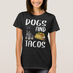 T-shirt Chiens Et Tacos Cesky Terrier Nourriture Mexicaine