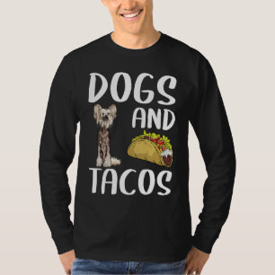 T-shirt Chiens Et Tacos Chinois Crested Mexicain