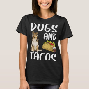 T-shirt Chiens Et Tacos Collie Cuisine Mexicaine