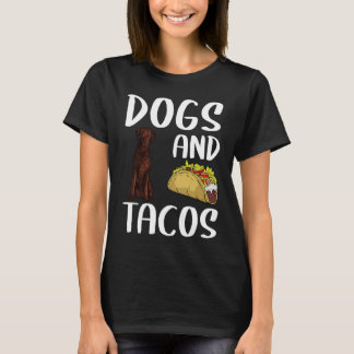 T-shirt Chiens Et Tacos Curly Retriever Mexicain