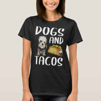 T-shirt Chiens Et Tacos Dandie Dinmont Terrier Mexicain