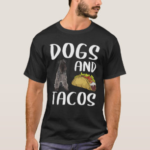 T-shirt Chiens Et Tacos Kerry Blue Terrier Nourriture Mexi
