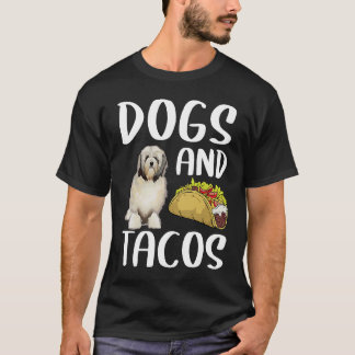 T-shirt Chiens Et Tacos Lowchen Nourriture Mexicaine