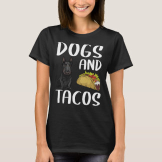 T-shirt Chiens Et Tacos Scottish Terrier Mexicain Nourritu