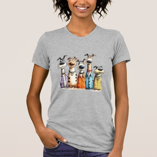 T-shirt Chiens fantaisistes (Devant)