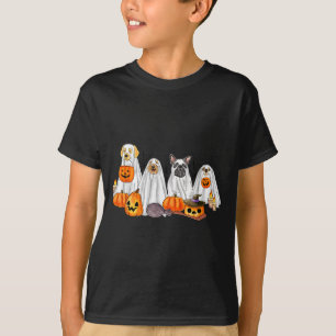 T-shirt Chiens fantômes d'Halloween _ Excès de cutesse d'H