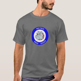 T-shirt Chiens fous de métro - pièce en t de solides