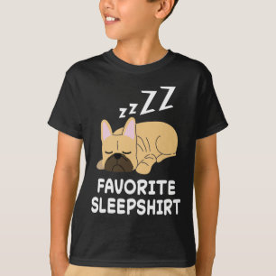 T-shirt Chiens Français Chiens Chiens Nap Dormir Pyjama Ni