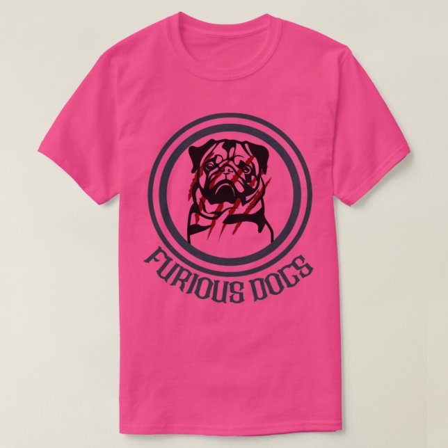 T-shirt chiens furieux (Design devant)
